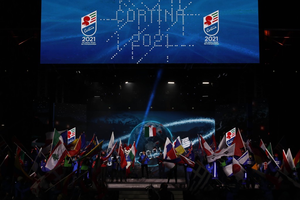 Cortina 2021 Alpine Ski World Championship.  Open Ceremony Cortina d'Ampezzo 07/02/2021 Photo: Pentaphoto Gabriele Facciotti